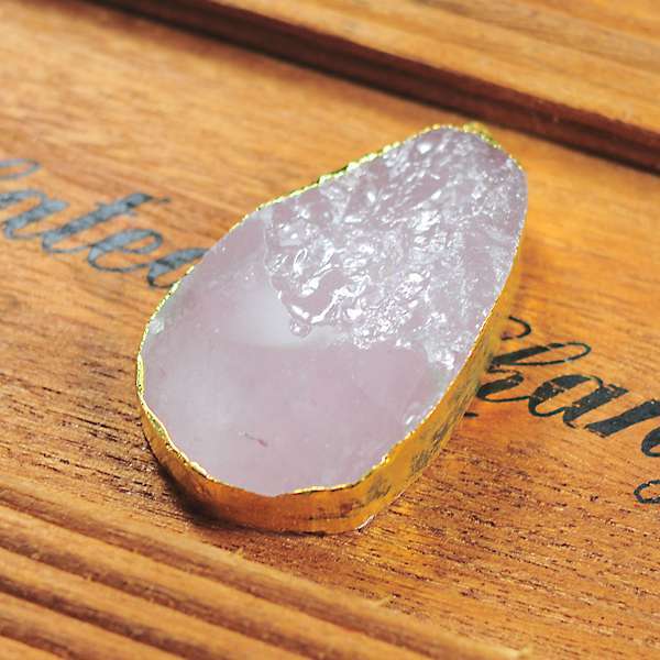 Gilded  Crystal Nuggets Pendant