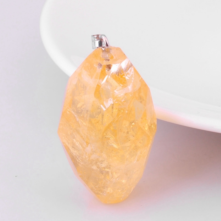 Natural Raw Nuggets Crysal Pendant