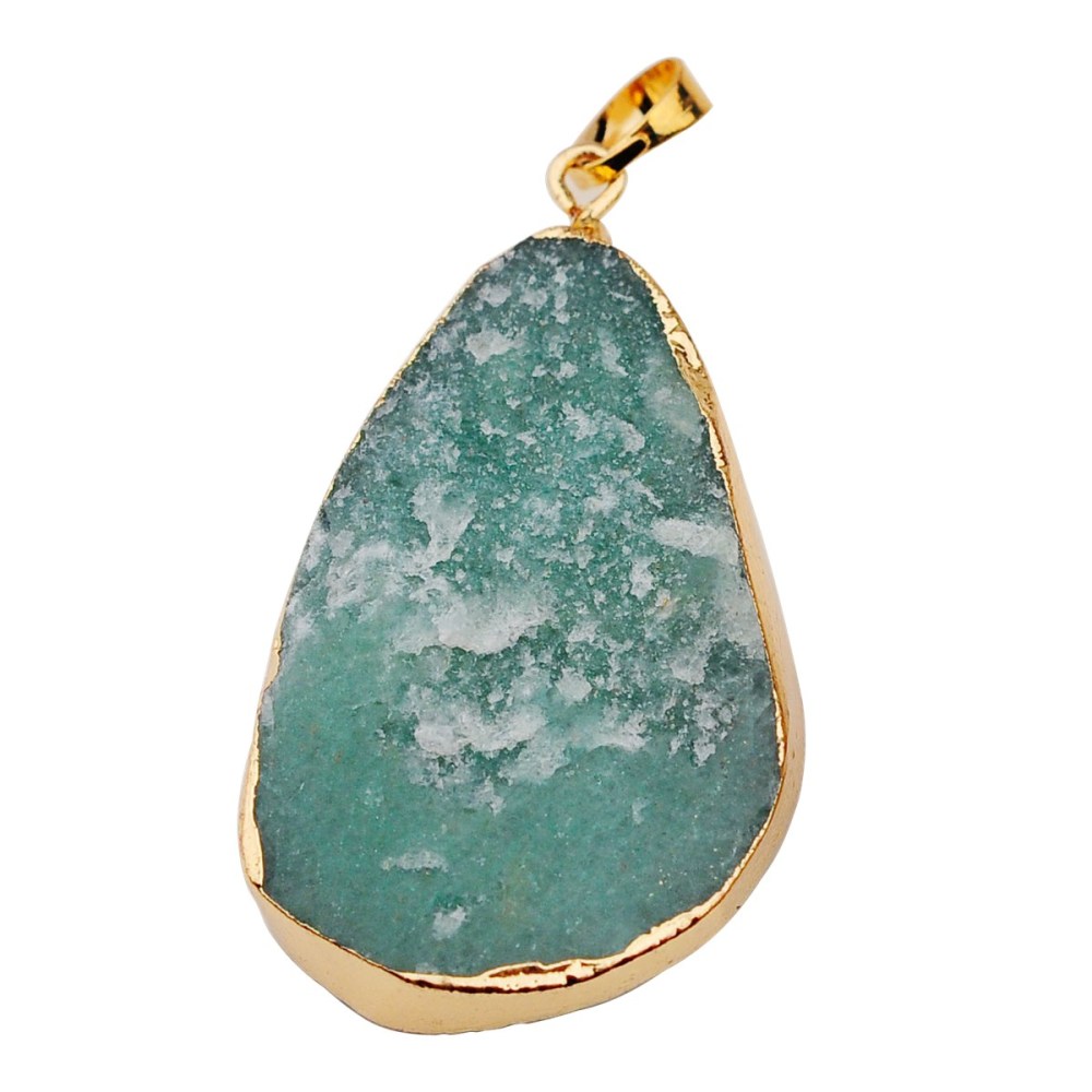 Gilded  Crystal Nuggets Pendant