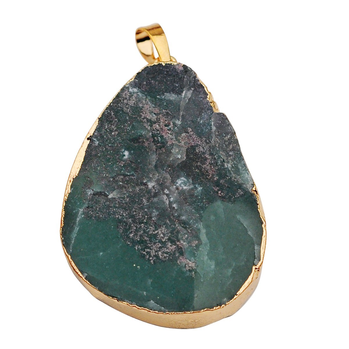 Gilded  Crystal Nuggets Pendant