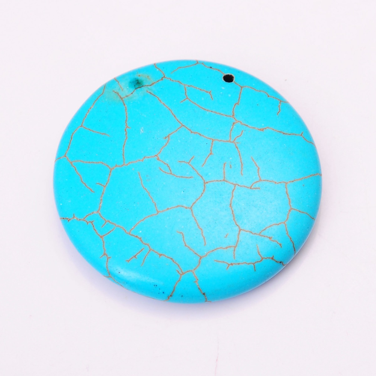 40MM Turquoise Coin Pendant