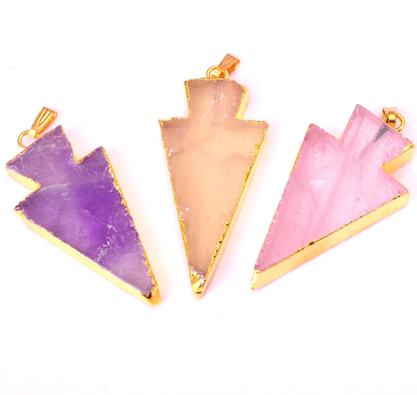 Gilded Arrow Crystal Pendant  25x50MM