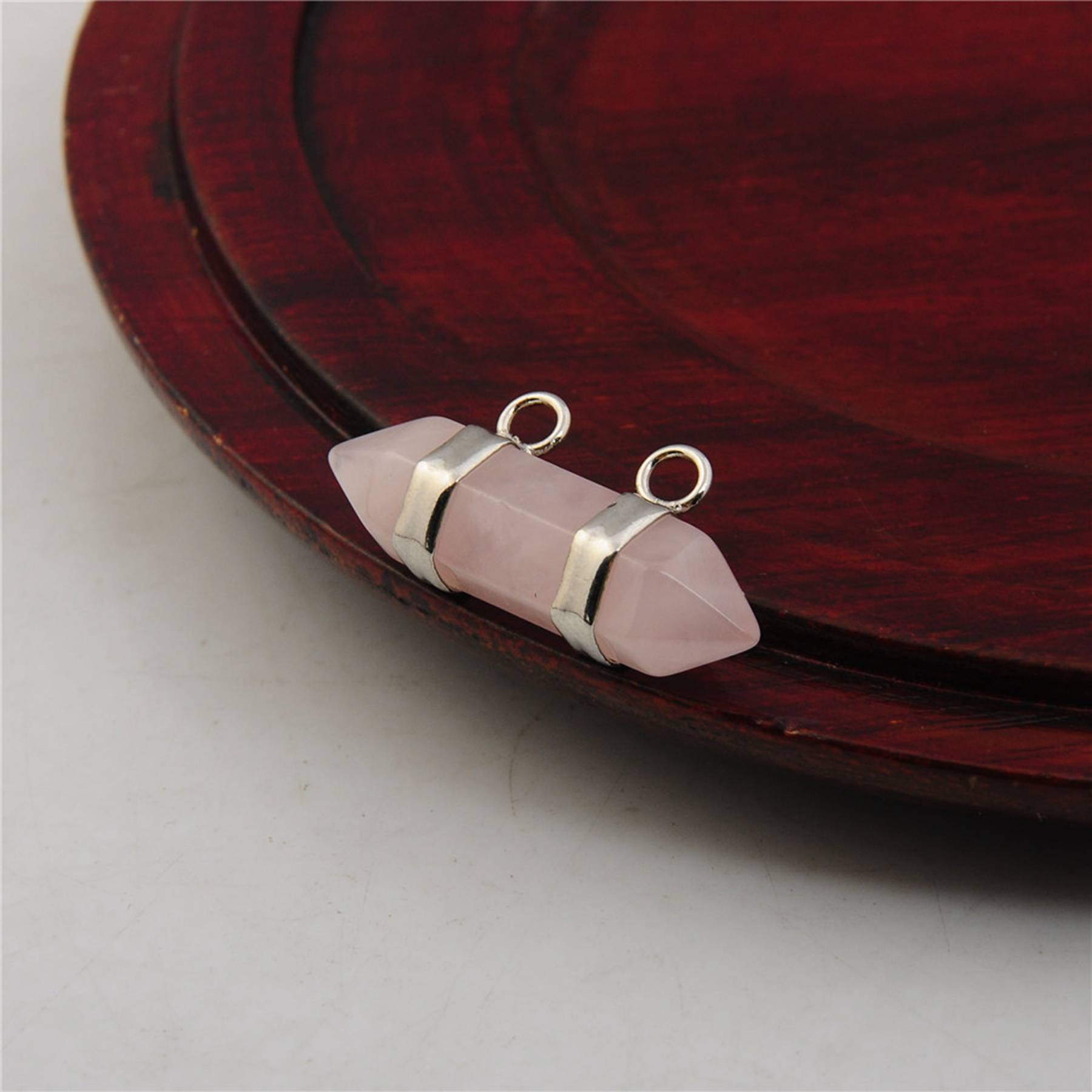 10X30MM Hexagonal Cylinder Gemstone Pendant