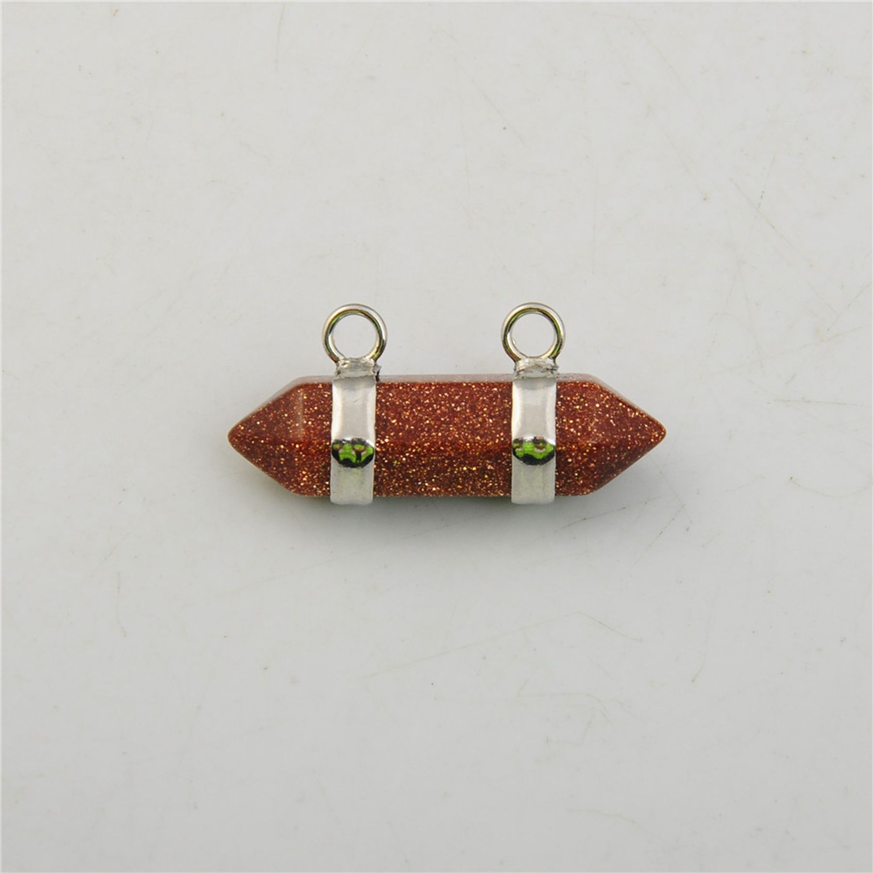 10X30MM Hexagonal Cylinder Gemstone Pendant