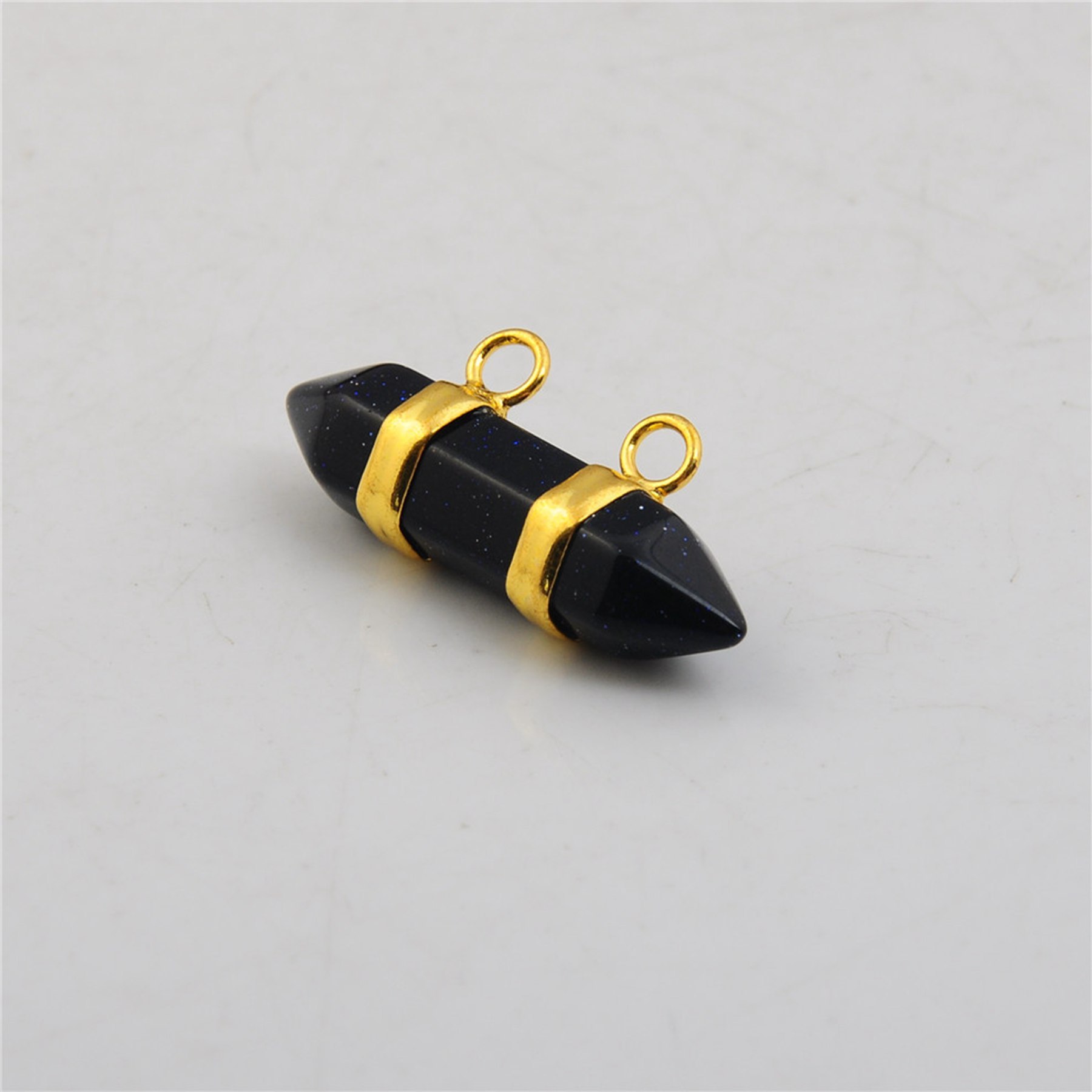 10X30MM Hexagonal Cylinder Gemstone Pendant