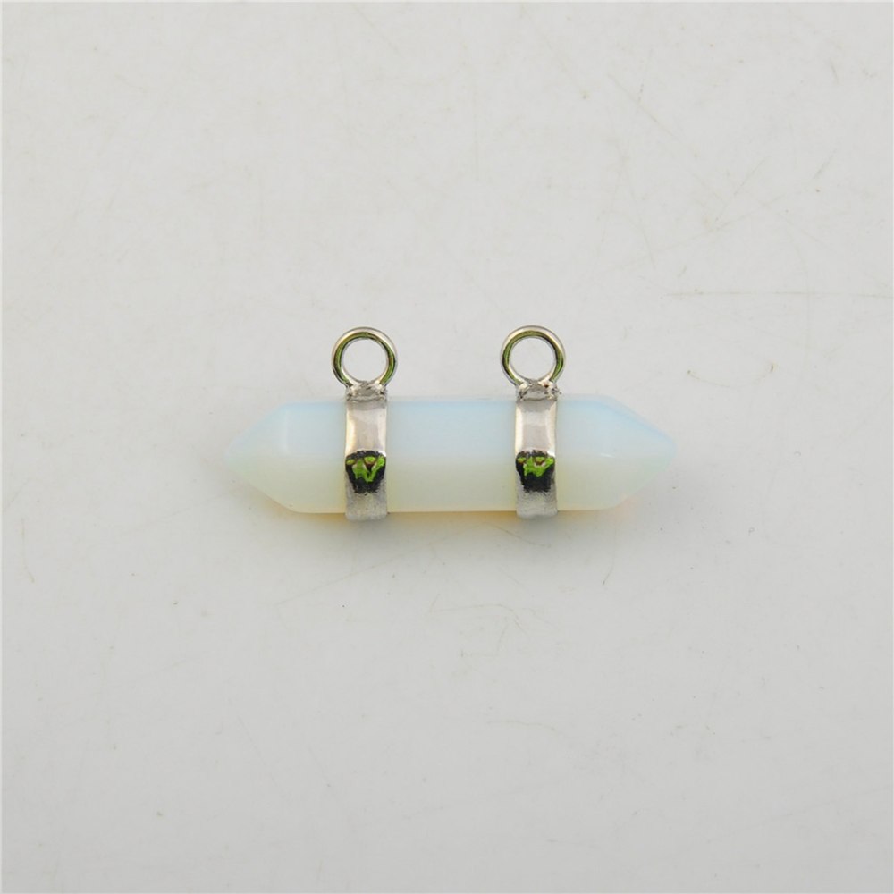 10X30MM Hexagonal Cylinder Gemstone Pendant