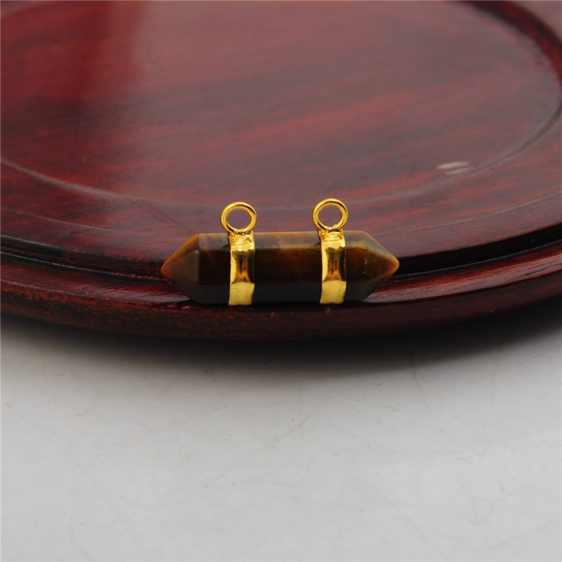 10X30MM Hexagonal Cylinder Gemstone Pendant