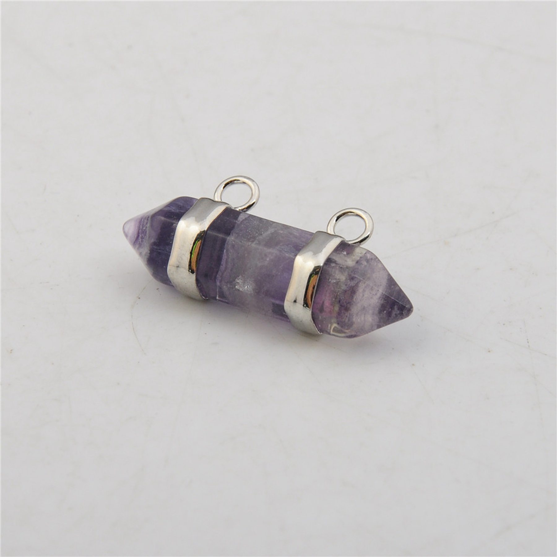 10X30MM Hexagonal Cylinder Gemstone Pendant
