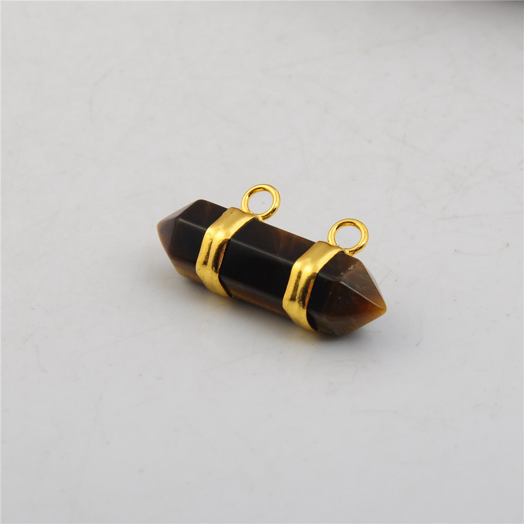 10X30MM Hexagonal Cylinder Gemstone Pendant