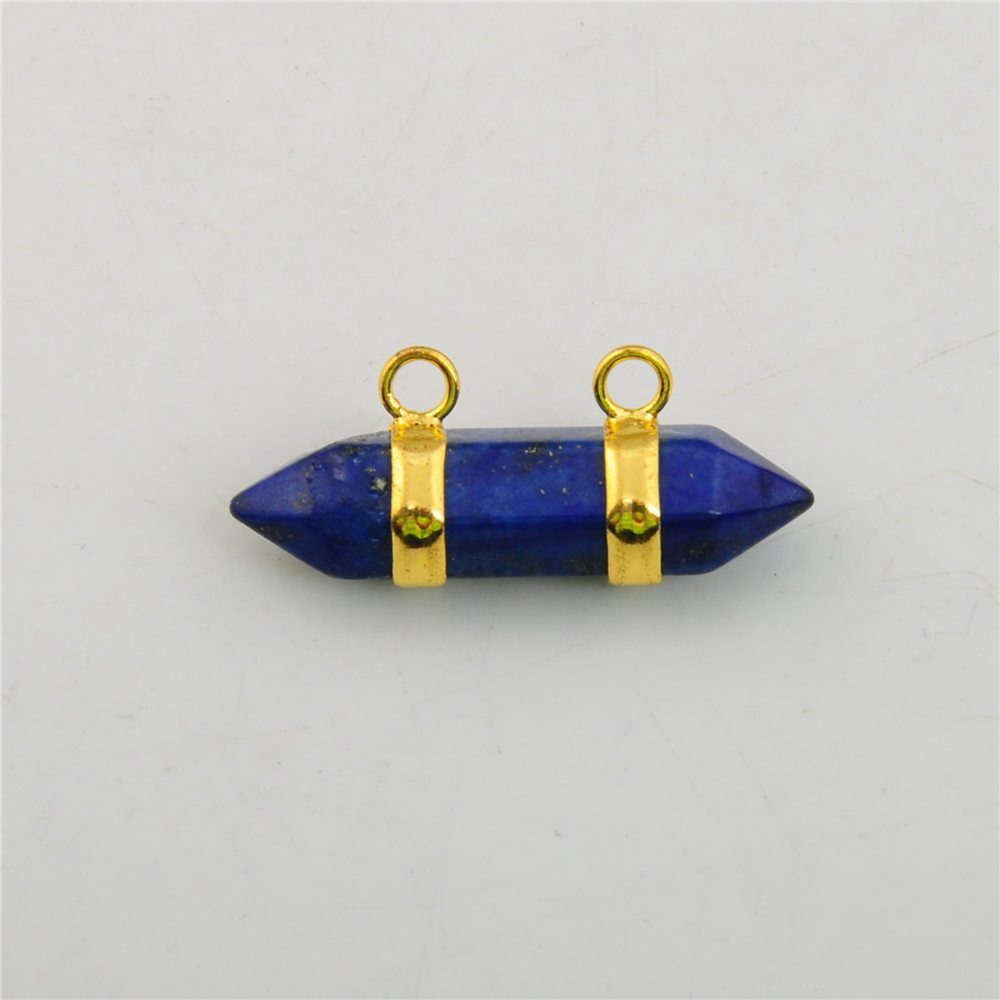 10X30MM Hexagonal Cylinder Gemstone Pendant