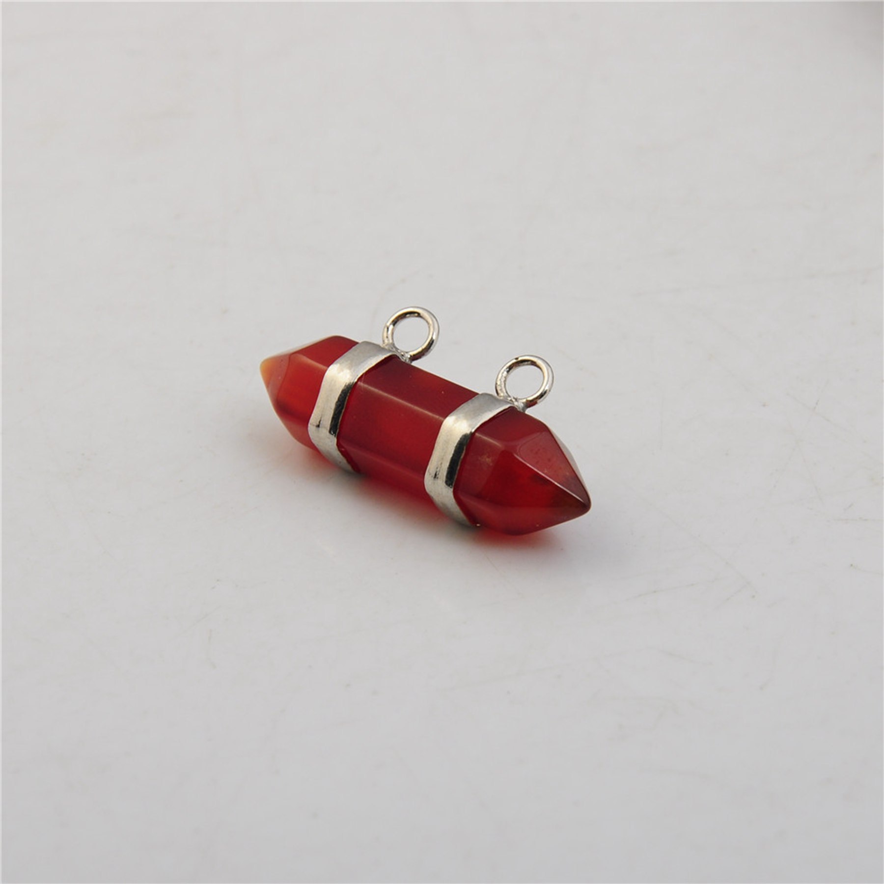 10X30MM Hexagonal Cylinder Gemstone Pendant