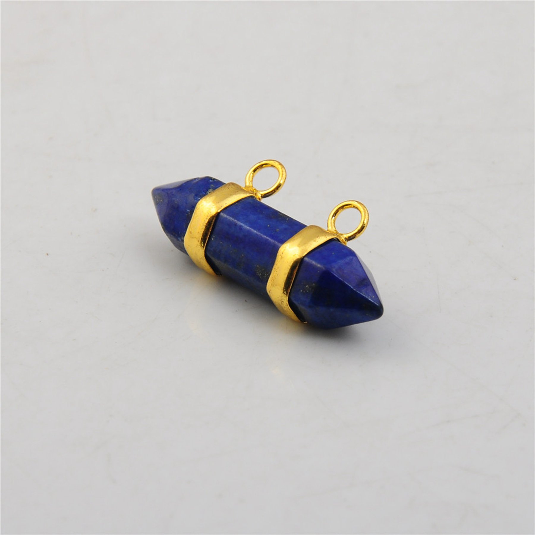 10X30MM Hexagonal Cylinder Gemstone Pendant