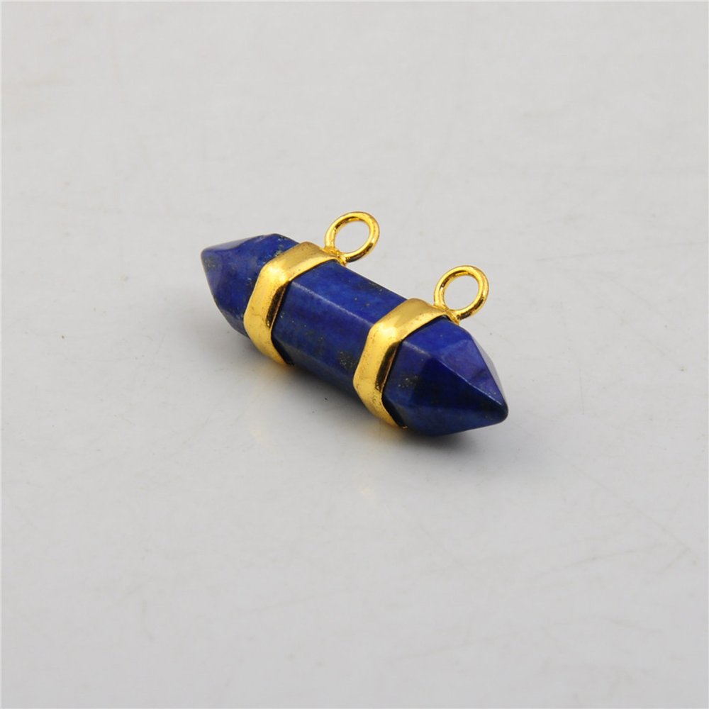 10X30MM Hexagonal Cylinder Gemstone Pendant