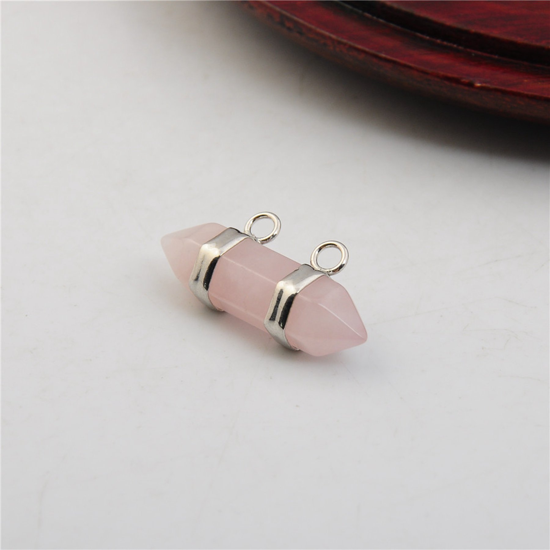 10X30MM Hexagonal Cylinder Gemstone Pendant