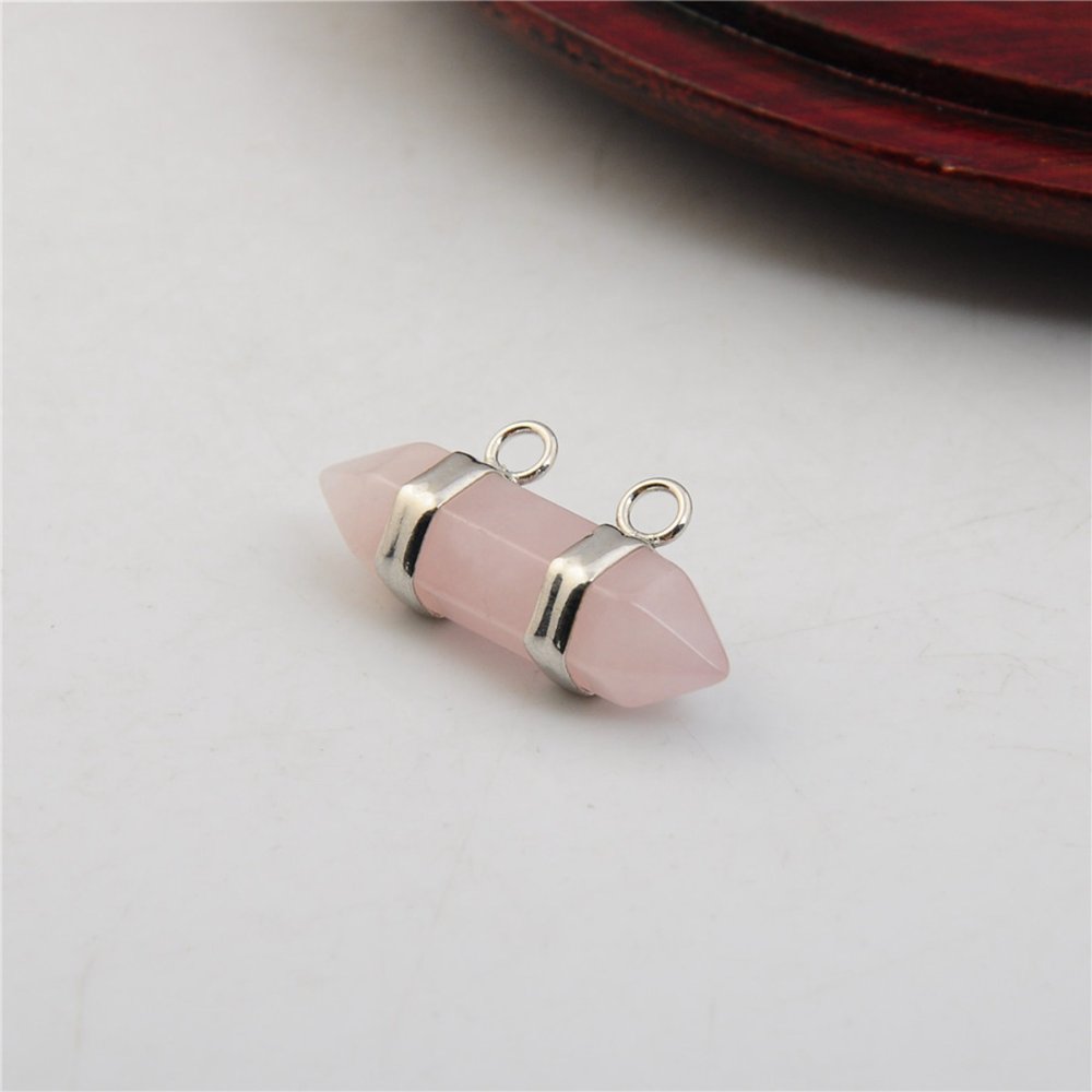 10X30MM Hexagonal Cylinder Gemstone Pendant
