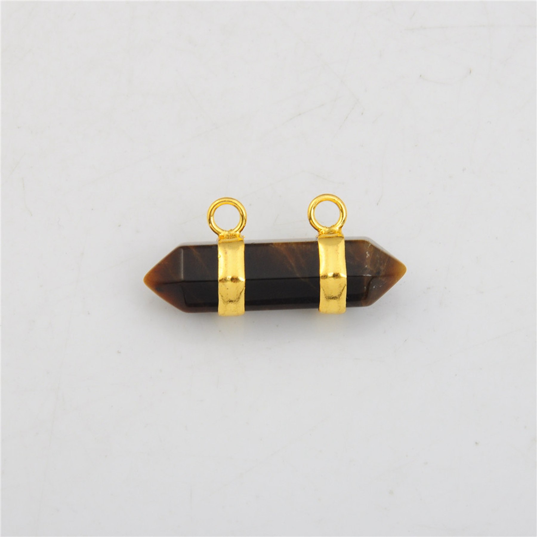 10X30MM Hexagonal Cylinder Gemstone Pendant