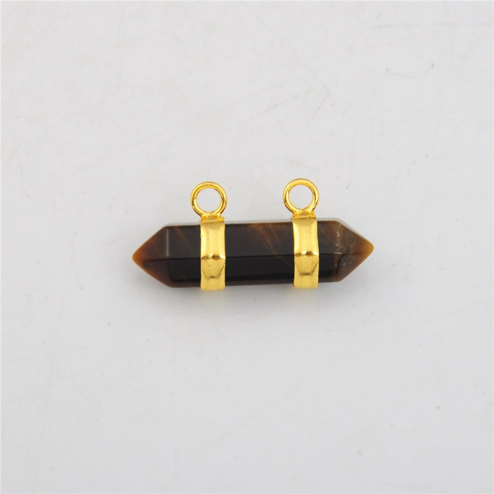 10X30MM Hexagonal Cylinder Gemstone Pendant