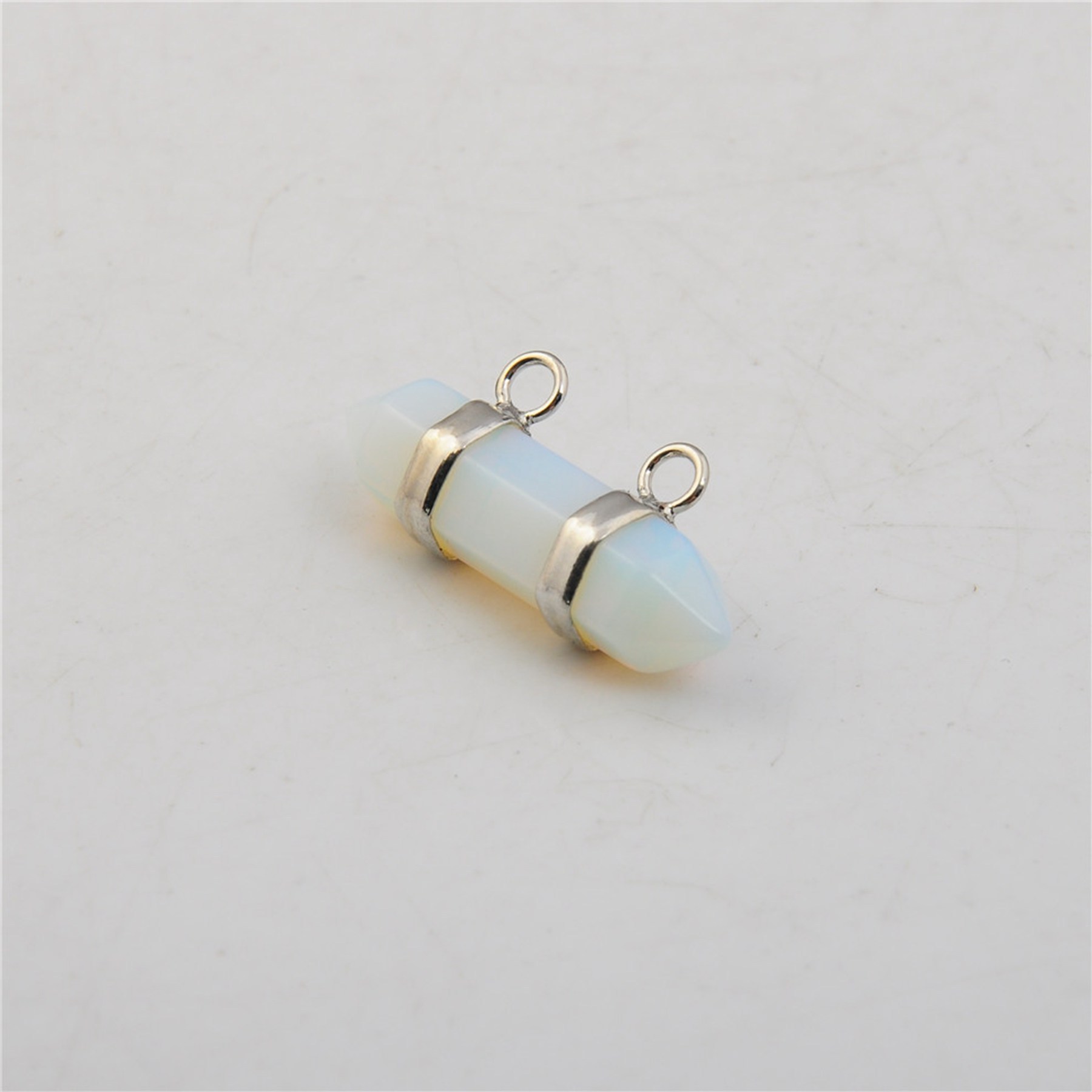 10X30MM Hexagonal Cylinder Gemstone Pendant