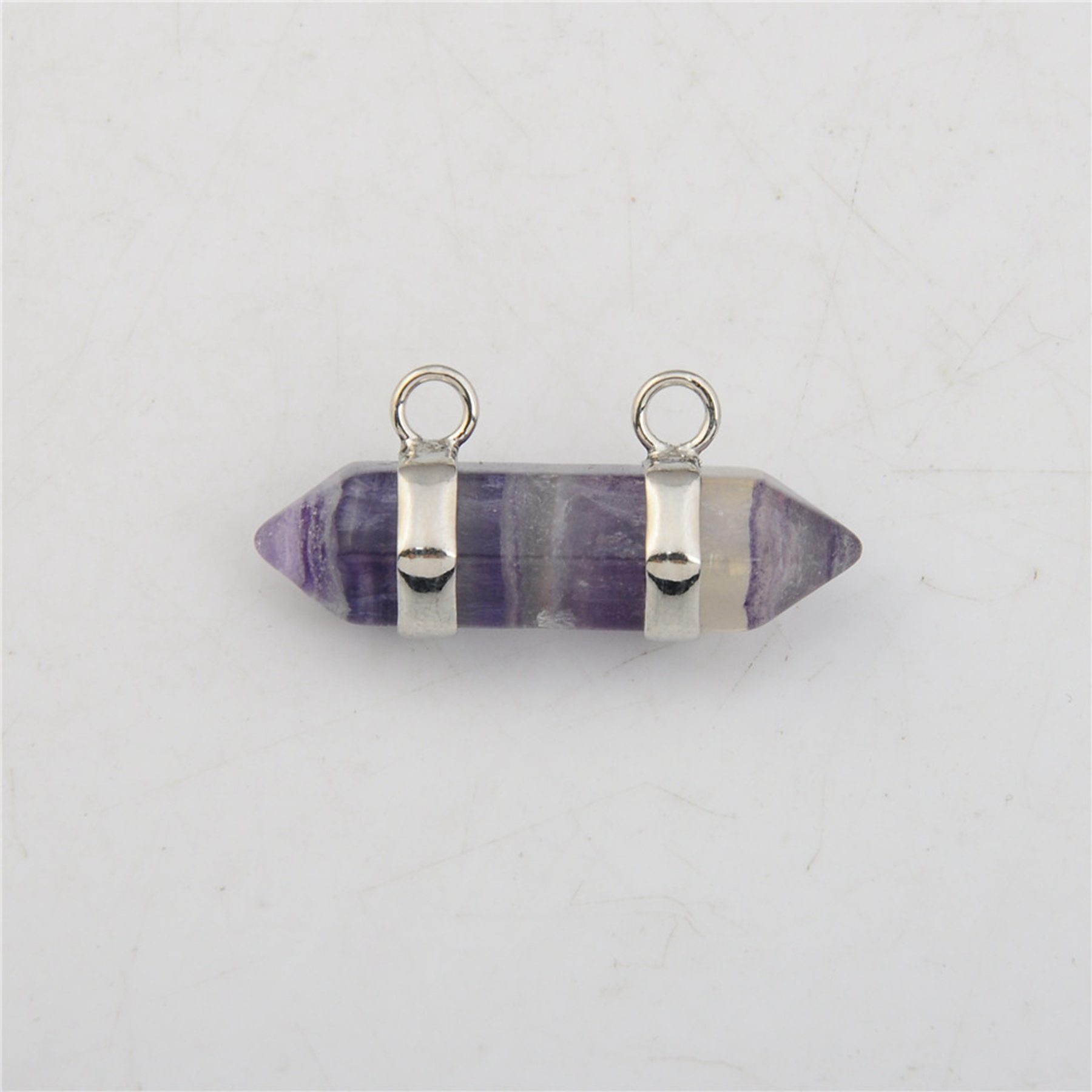 10X30MM Hexagonal Cylinder Gemstone Pendant