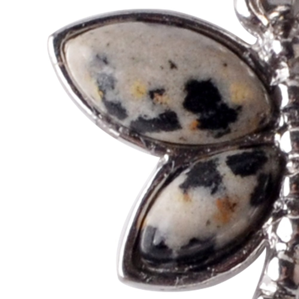 Silver Butterfly Gemstone Pendant