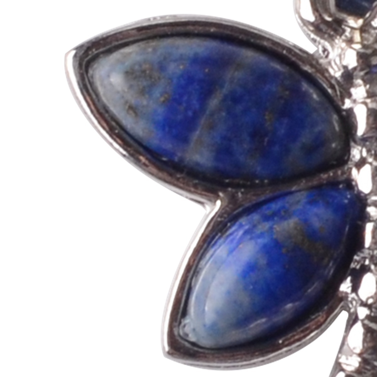 Silver Butterfly Gemstone Pendant