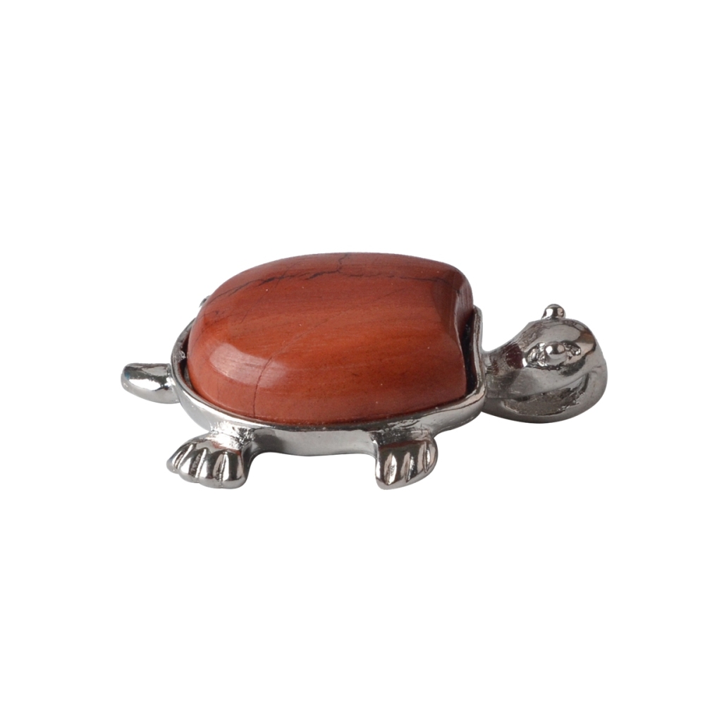 Silver Tortoise Gemstone Pendant