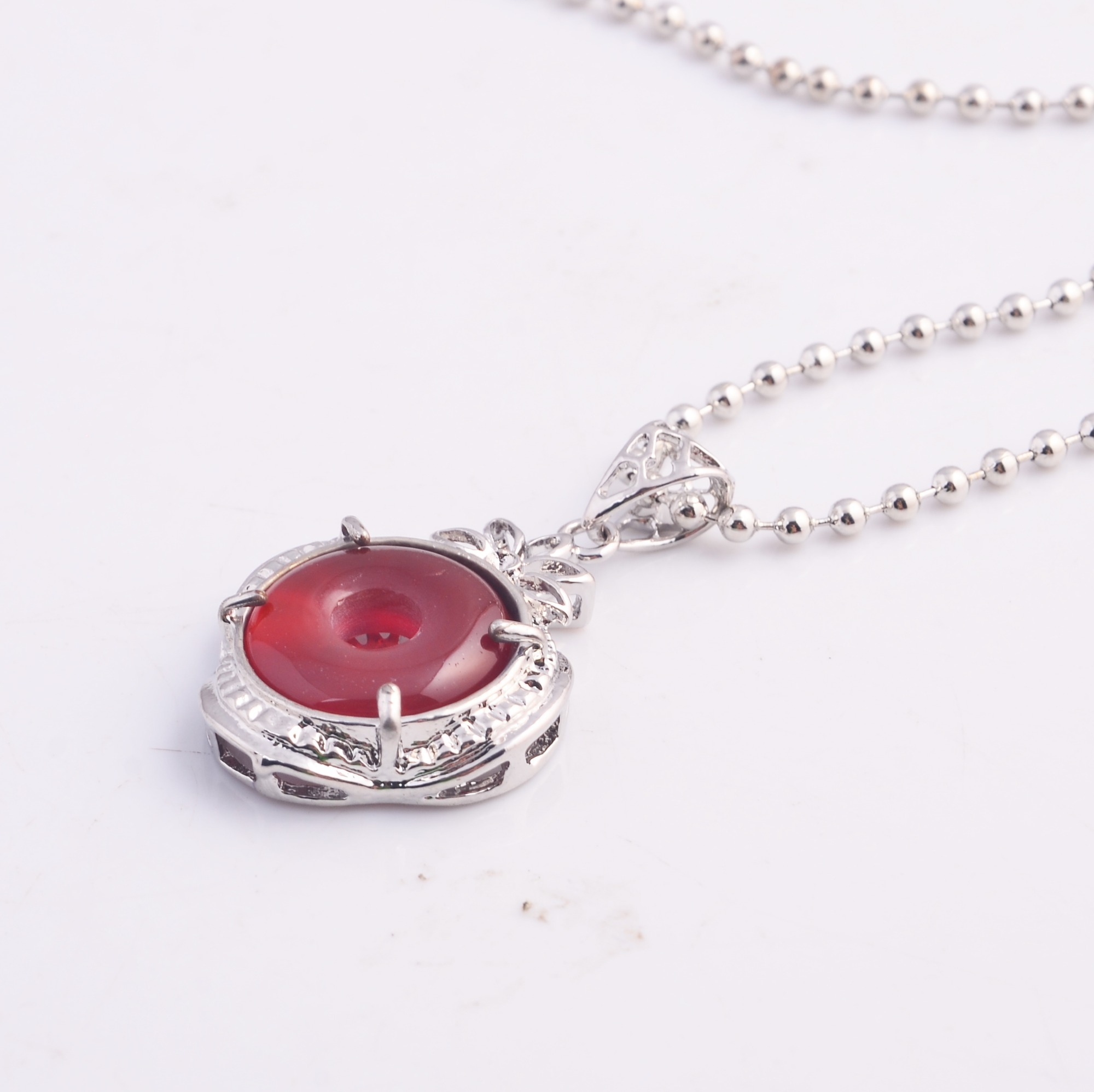 Carnelian Coin Pendant