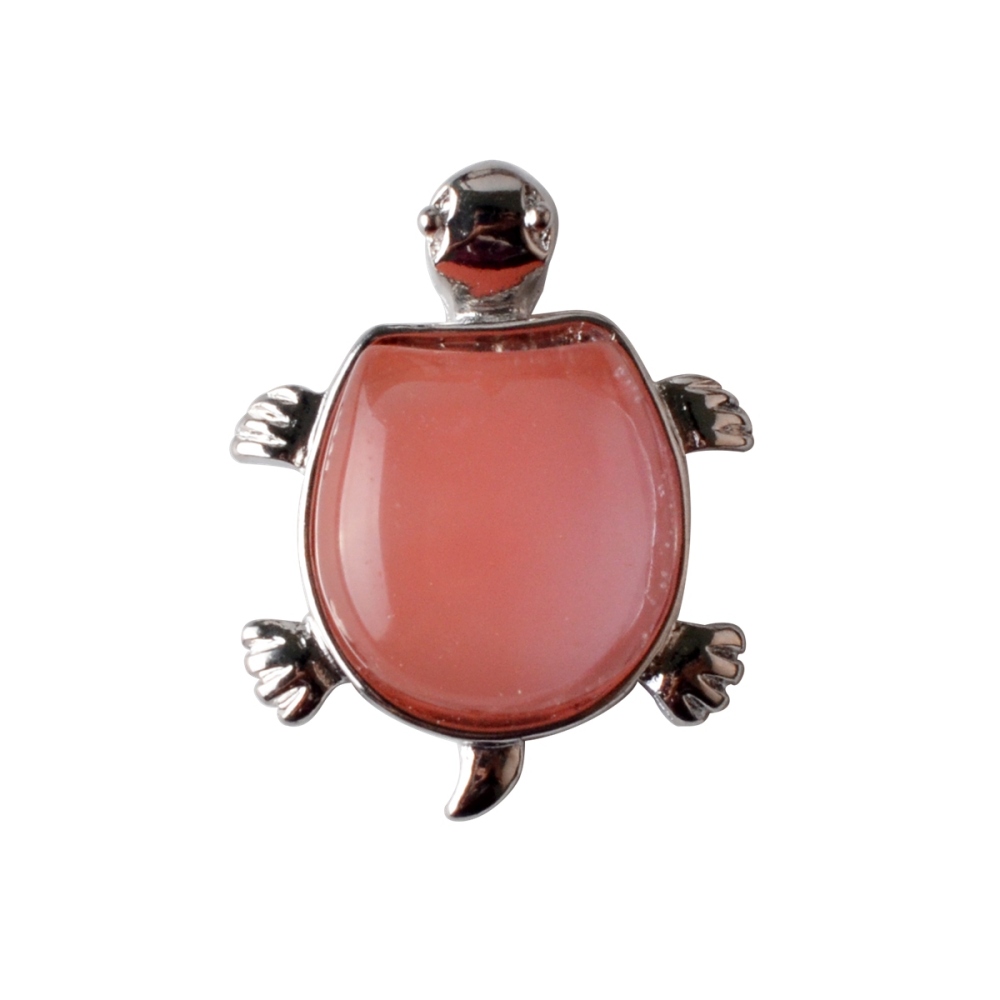 Silver Tortoise Gemstone Pendant