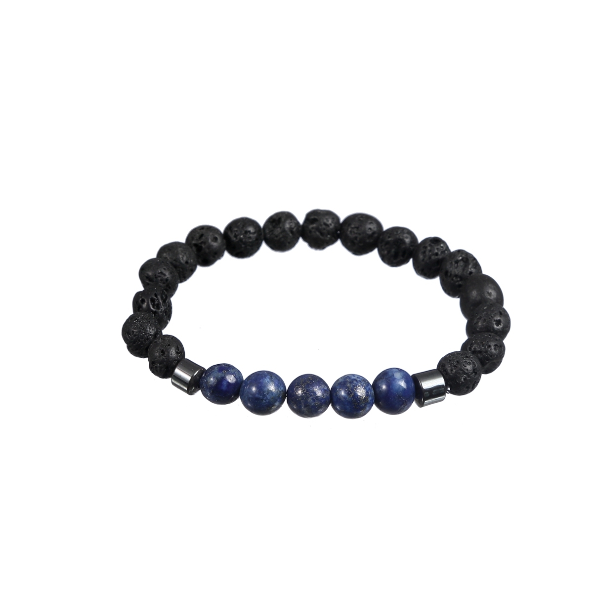 Rock Lava Stone 8MM Semi Precious Stone Bracelet