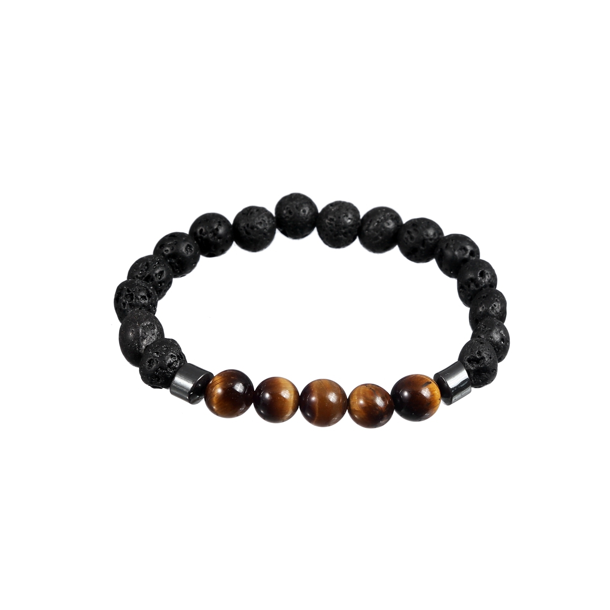 Rock Lava Stone 8MM Semi Precious Stone Bracelet