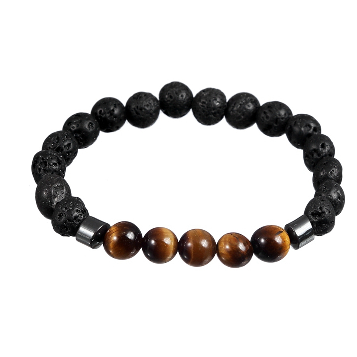 Rock Lava Stone 8MM Semi Precious Stone Bracelet