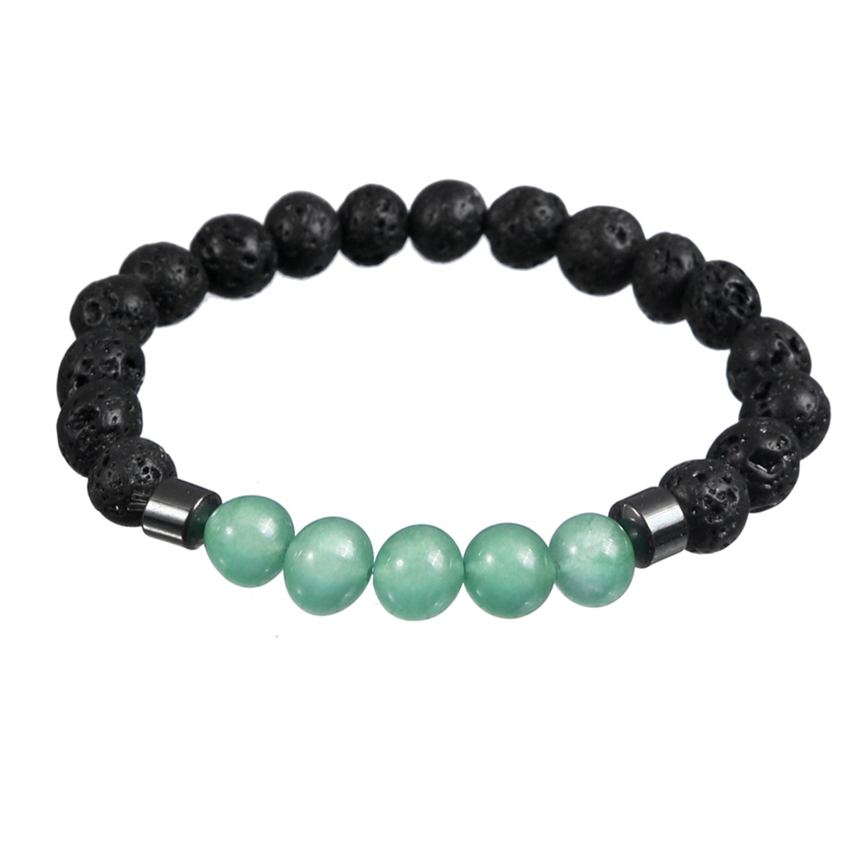 Rock Lava Stone 8MM Semi Precious Stone Bracelet