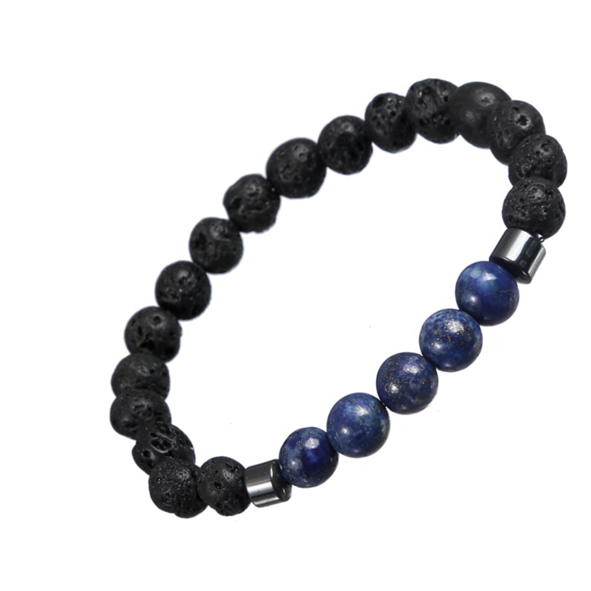 Rock Lava Stone 8MM Semi Precious Stone Bracelet
