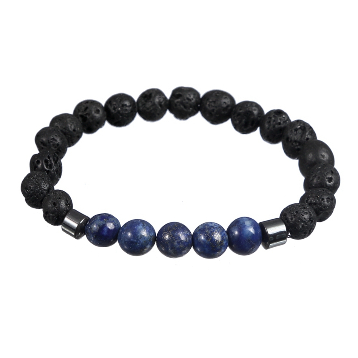 Rock Lava Stone 8MM Semi Precious Stone Bracelet