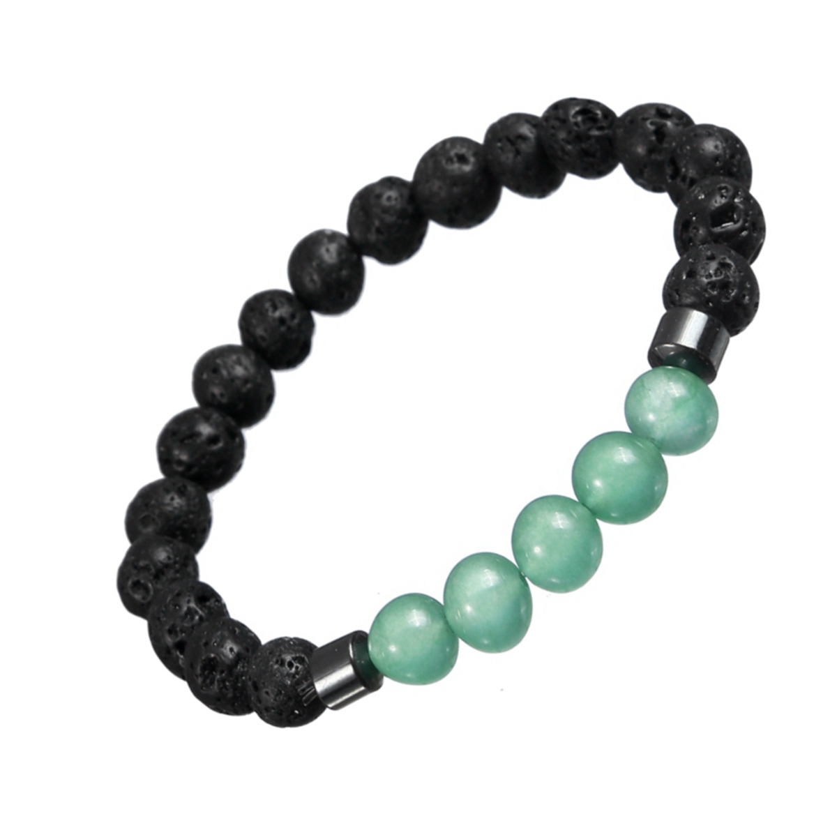 Rock Lava Stone 8MM Semi Precious Stone Bracelet