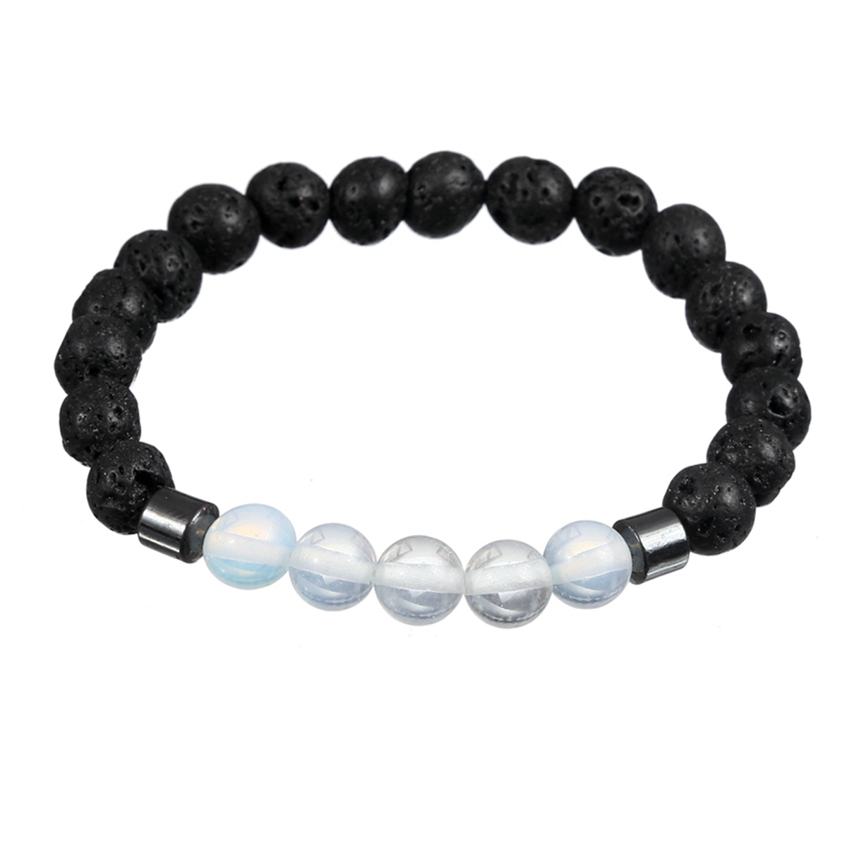 Rock Lava Stone 8MM Semi Precious Stone Bracelet
