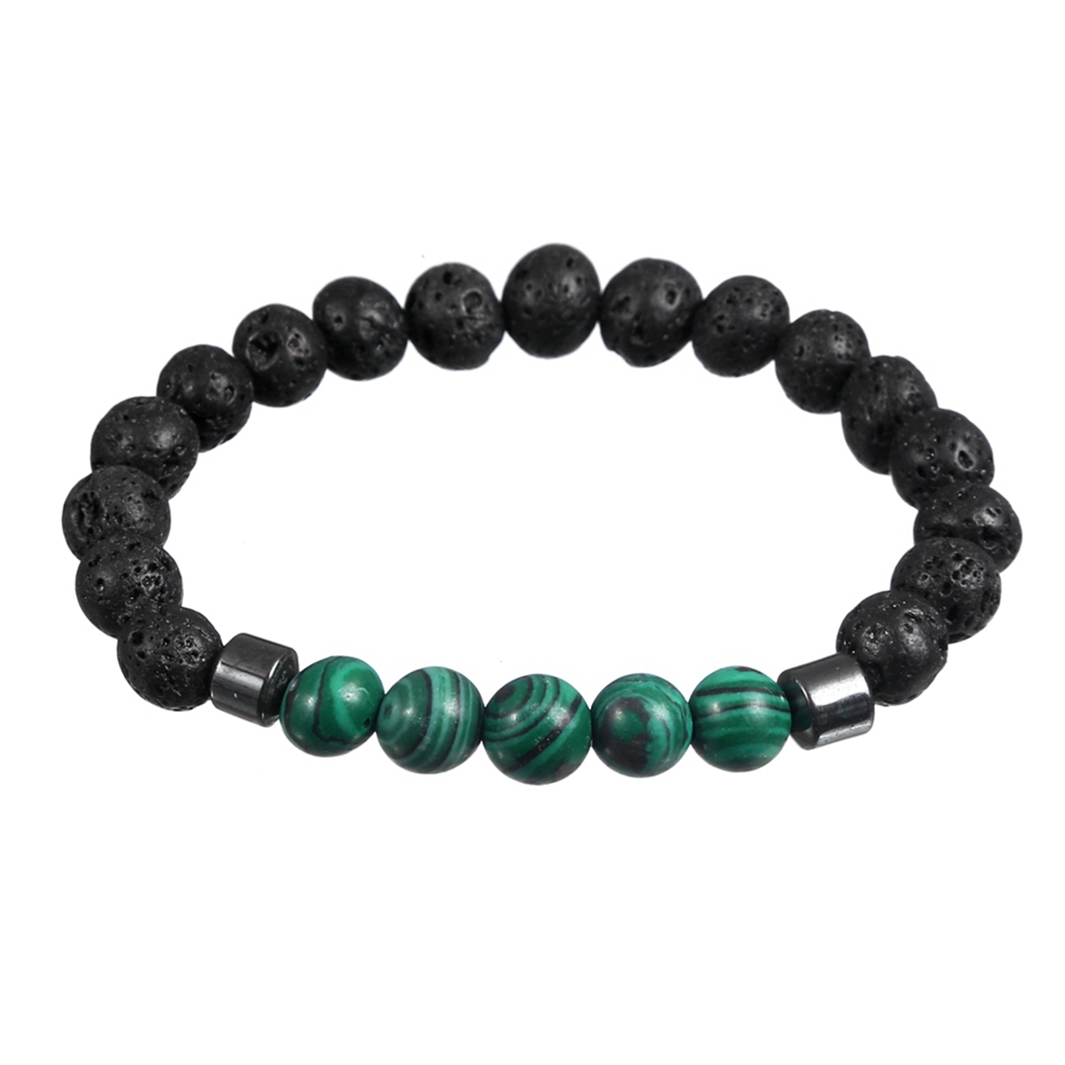 Rock Lava Stone 8MM Semi Precious Stone Bracelet