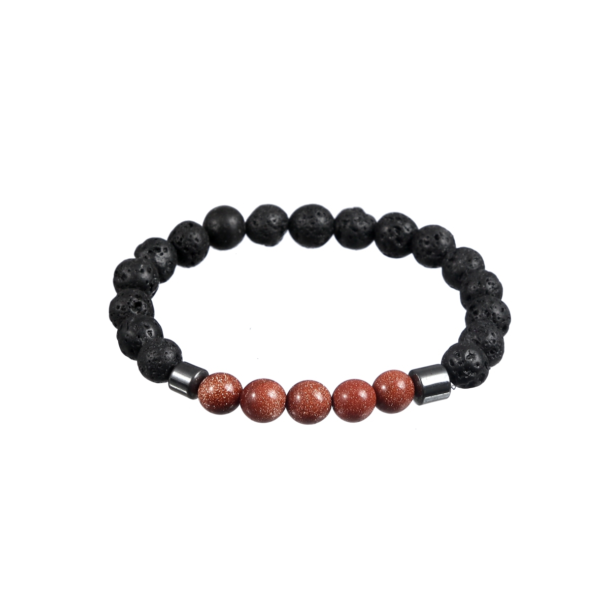 Rock Lava Stone 8MM Semi Precious Stone Bracelet