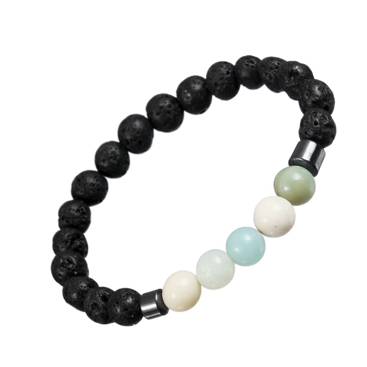 Rock Lava Stone 8MM Semi Precious Stone Bracelet