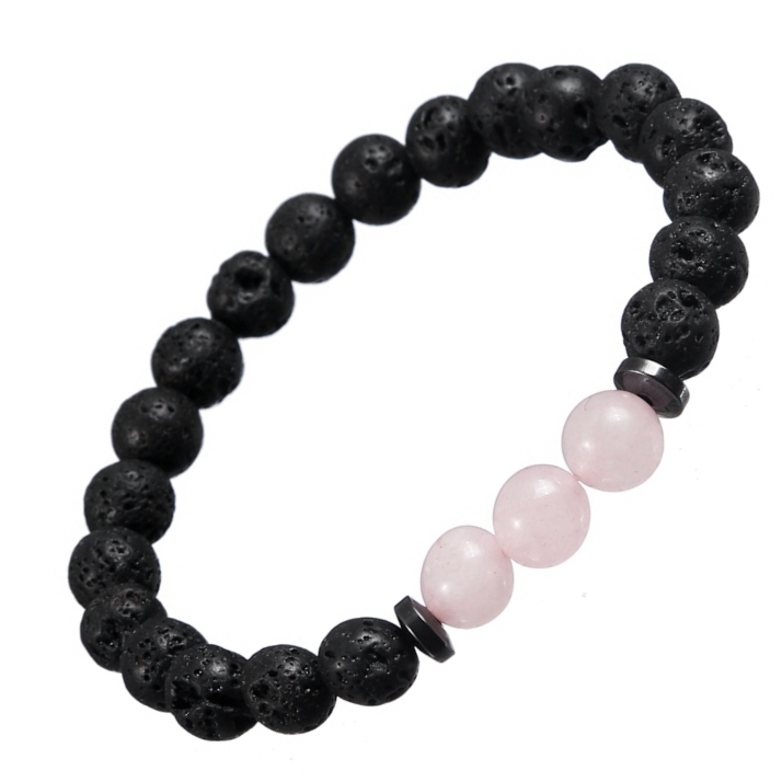 Rock Lava Stone 8MM Semi Precious Stone Bracelet