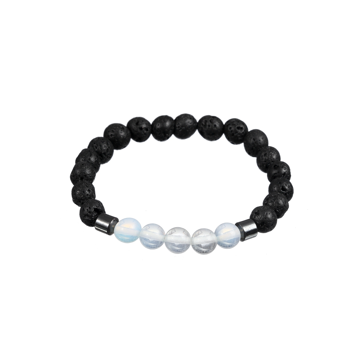 Rock Lava Stone 8MM Semi Precious Stone Bracelet