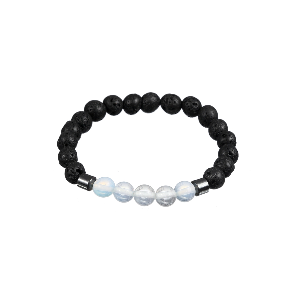 Rock Lava Stone 8MM Semi Precious Stone Bracelet