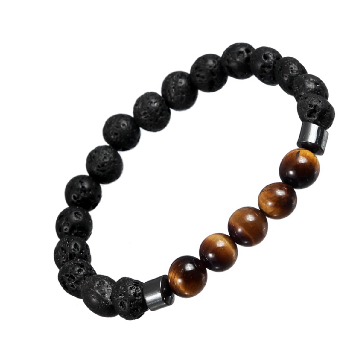 Rock Lava Stone 8MM Semi Precious Stone Bracelet