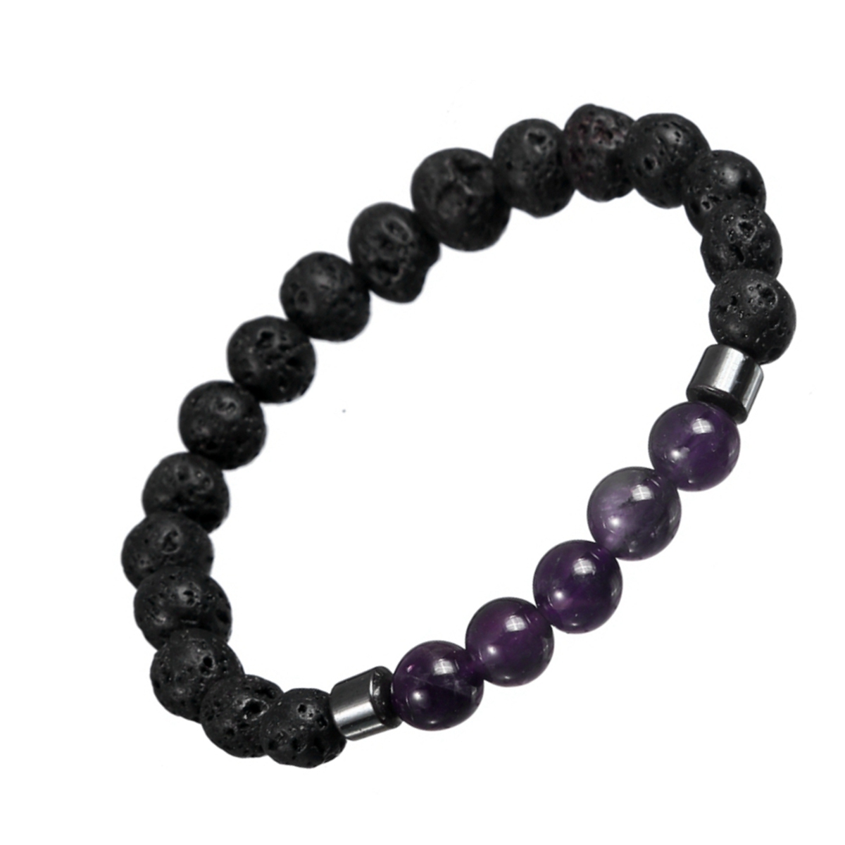 Rock Lava Stone 8MM Semi Precious Stone Bracelet