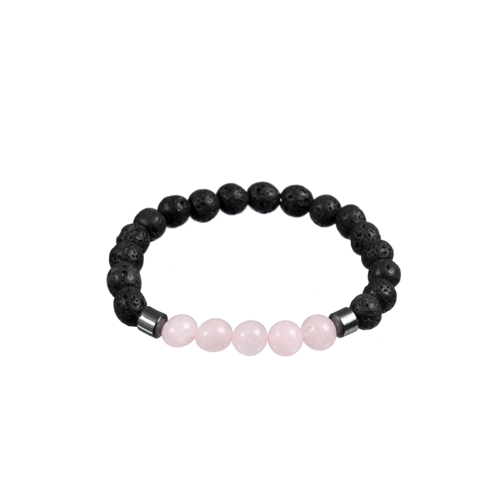 Rock Lava Stone 8MM Semi Precious Stone Bracelet