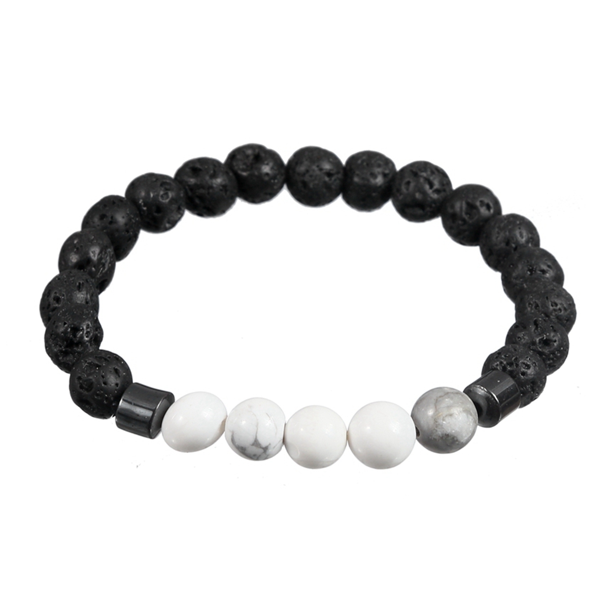 Rock Lava Stone 8MM Semi Precious Stone Bracelet