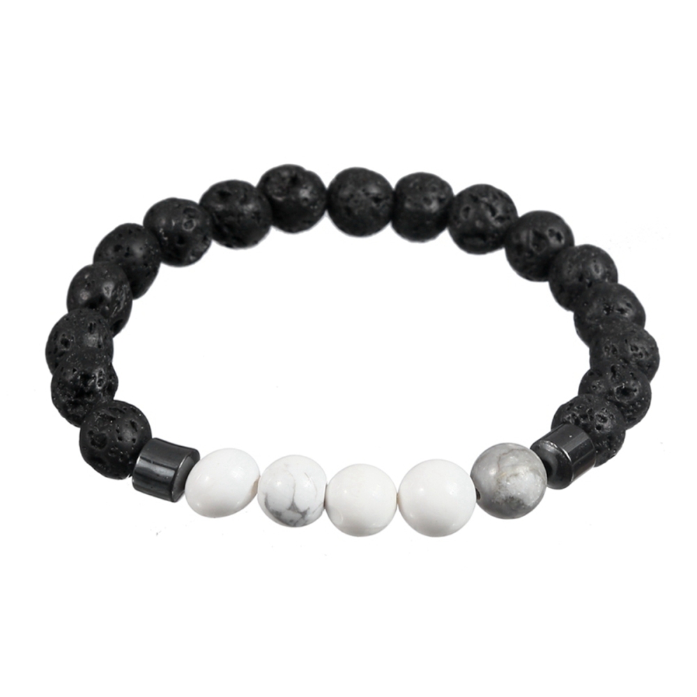 Rock Lava Stone 8MM Semi Precious Stone Bracelet