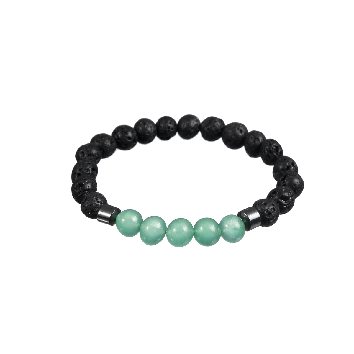 Rock Lava Stone 8MM Semi Precious Stone Bracelet