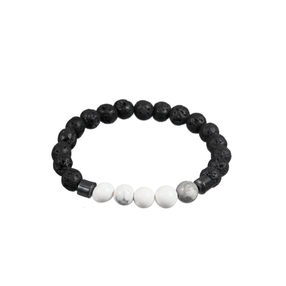 Rock Lava Stone 8MM Semi Precious Stone Bracelet
