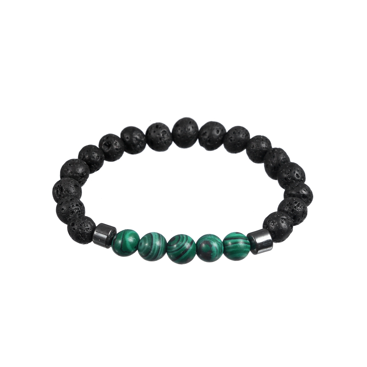 Rock Lava Stone 8MM Semi Precious Stone Bracelet